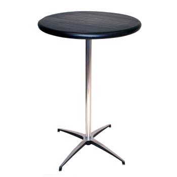 MANGE DEBOUT RAPIDO PLATEAU RESINE NOIRE Ø68 CM, H107 CM (à housser ou à napper)